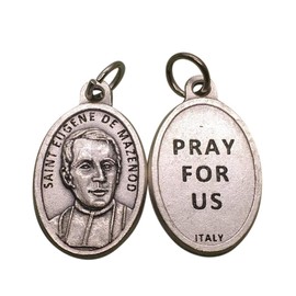 Saint Eugene de Mazenod Founder of The Missionary Oblates of Mary Immaculate Silver Oxidized Medal Blessed by His Holiness