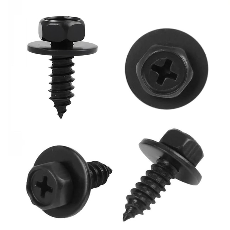 30 Pcs Car Hex Head Screws Hex Head Screws with