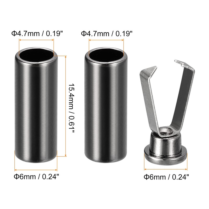 uxcell Shoelace Tips, 4pcs - Alloy Shoe Lace Ends Tips,