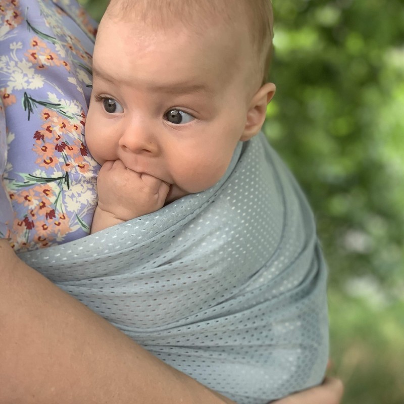 minimonkey MMSM005 Mini Monkey Sling, Mesh, Beige, Newborns to Vertical