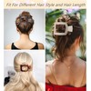6 Pack Flat Hair Clips for Women Lay Down Claw