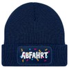 MoonWorks® Men's Beanie with Patch Knitted Hat with Saying Print