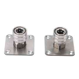 Pressure Washer Foam Cannon Holder Stainless Steel Wall Mount Organizer 2Pcs Quick Connect Nozzle Tip