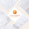 LLCUTESHOP Table Runner European White 32x220cm,Thickened Handmade Embroidery Double Layer