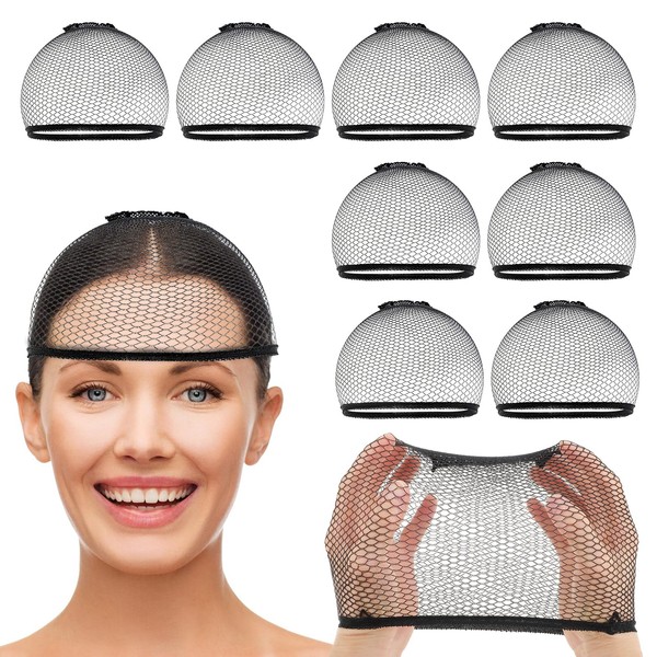 10 Pcs Mesh Wig Caps Closed End Fishnet Hair Mesh