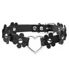 JJDreams Choker Leather Women's Gothic Choker Heart Black Choker Collar