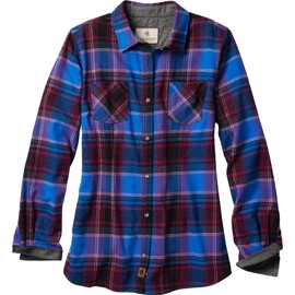 Legendary Whitetails Women's Cottage Escape Flannel Long Sleeve Plaid and Solid Color Clothes for Women, Fitted Button Down, Crushin’ Plaid, XX-Large