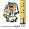 Germany Jumbo Country Map Magnet by Classic Magnets, Collectible Souvenirs