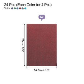 MECCANIXITY Cyanotype Paper,24 Sheet Sun Print Paper Kit High Sensitive Sun Paper Colored Crafts Paper for Adults DIY Project Art,8.3x5.8 inch (A5)