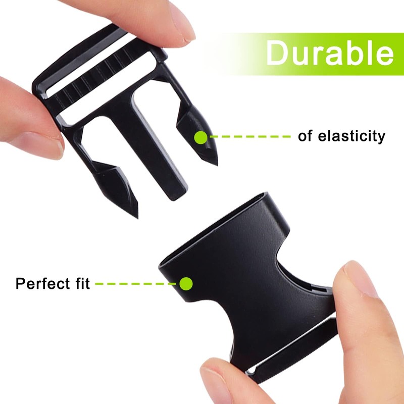 REAQUE 5M Nylon Webbing Strap with 10 Pairs of Buckles,