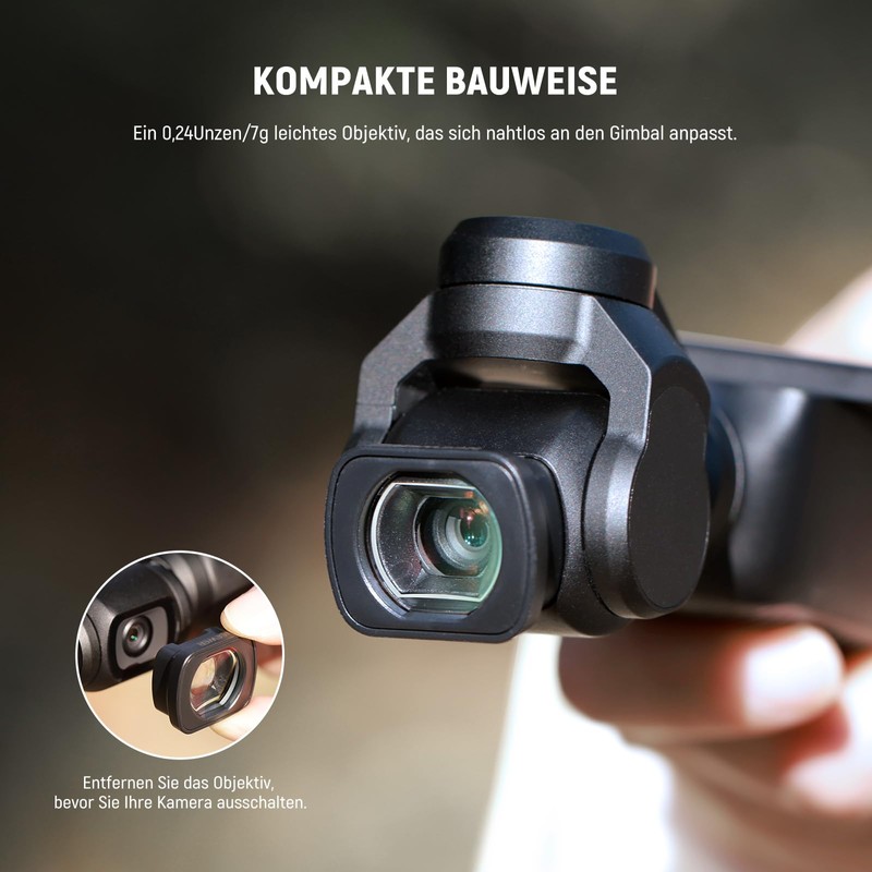 NEEWER 2 x Macro Lens for Pocket 3, Magnetic Close-up