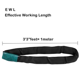 runner deer Black Spanset Round Slings for Aerial Hoop Rigging Aerial Silks Ringing Climbing (3'3"(1m))