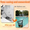 SISIUPASSIE 20FT Pool Skimmer Net with Pole, Foldable & Larger