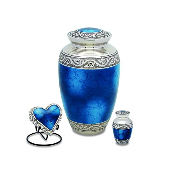 UrnsDirect2U Grecian Blue Set Decorative-urns
