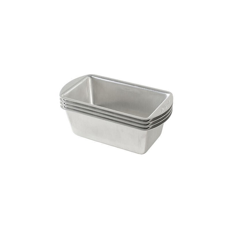 Nordic Ware Natural Aluminum Mini Loaf Pan, 8 pack
