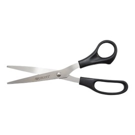 Westcott 13135 Value Line Stainless Steel Shears, Black, 8-Inch Long