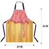 BGBDEIA Pink Ice Cream Kitchen Apron for Women Men, Unisex