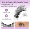 BEYELIAN Self Adhesive Eyelashes Natural Look, Pre Glued Wispy False