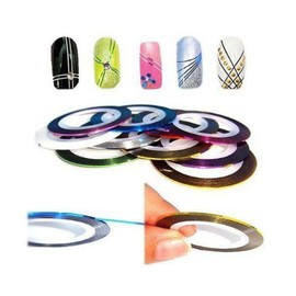 10 Colors Pretty Sticker Rolls Striping Tape Line For Decoration Nail Art