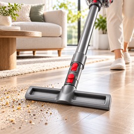 Floor Brush Attachment for Vacuum Cleaning – Red Bristle Replacement Head for V6 V7 V8 V10 V11 V15 and DC59 Models
