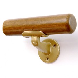 WAKI HIT114 Mini Handrail, 1.2 x 5.9 inches (30 x 150 mm), Medium Oak