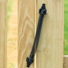 Black Wood Gate Self Closing - 13" Adjustable Spring Tension