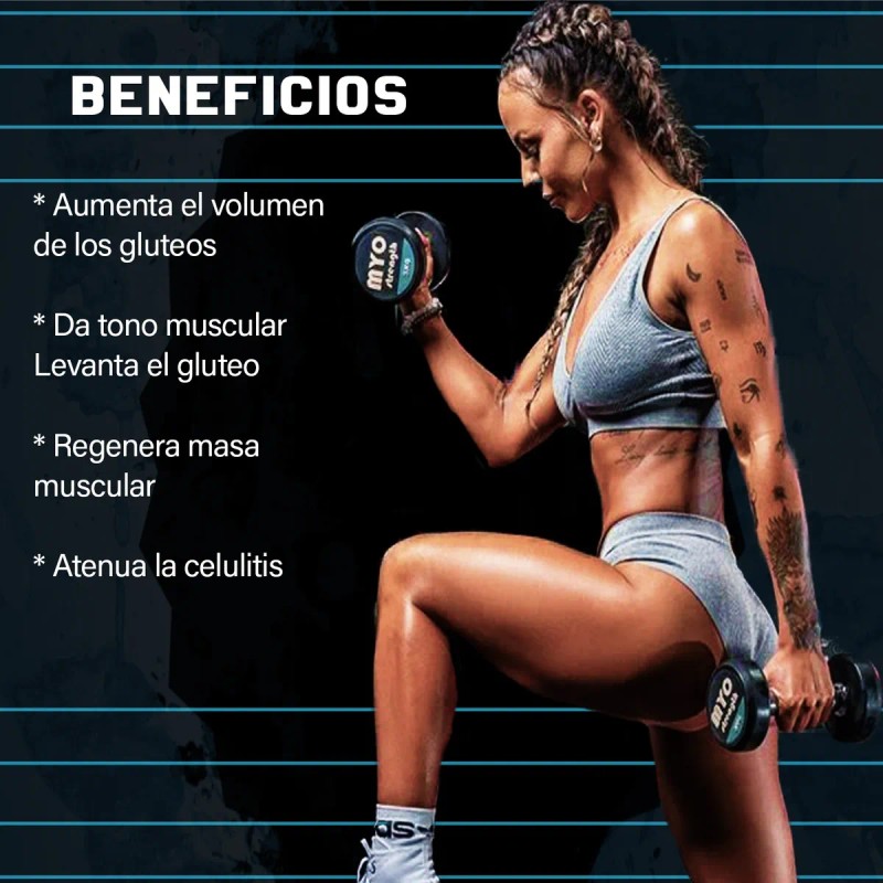 Suplemento Athena Crecimiento Muscular Gluteo 90 Caps Sin Sabor