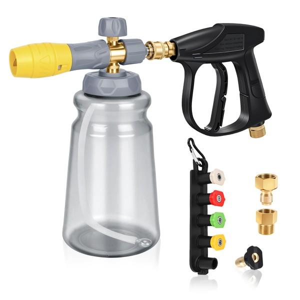 Foam Cannon Kit for Pressure Washer Gun - 1L Foam