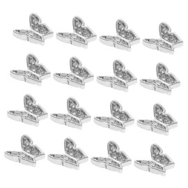 Abaodam 20pcs Rhinestone Butterfly Nail Charms Nail Decorations for Easy Apply for Women for Manicure Shops