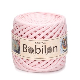 Cotton T-Shirt Yarn 100m Blush Pink 5-7mm Thick Ribbon Yarn Perfect Skein Jersey Yarn Home Decor Yarn