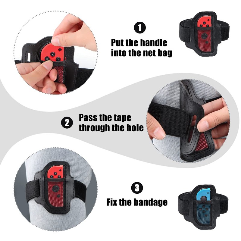 2 Pieces Leg Strap Compatible with Switch, Leg Bands for