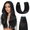 MissMe Tape-in Extensions, Real Hair, 40 cm, #1 Raven Black,