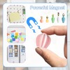 Chaofatchoy Mini Vase Magnets for Fridge - Set of 5