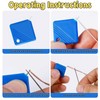 Omeblos Needle Threaders,Needle Threaders Hand Sewing,Square Plastic Needle Threader,Needle Threader