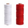 100m Red Christmas Twine Cotton String Natural Jute Rope Baker