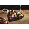 Artesà Heart-Shaped Slate Serving Platter, Hand-Finished Serveware Centrepiece - 25