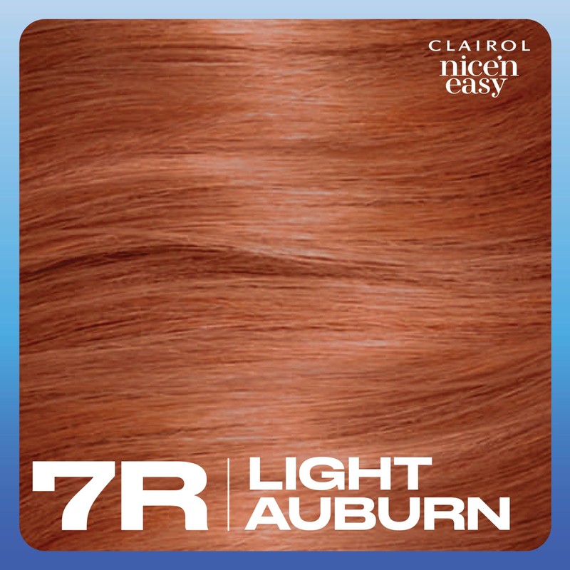 Clairol Nice'n Easy Permanent Hair Dye, 7R Lighest Auburn Hair