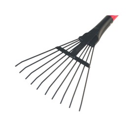 Bully Tools 92319 8" Shrub Rake. Short Fiberglass Handle.