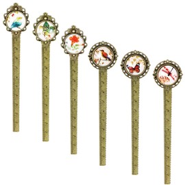Tunejoy Metal Bookmark Vintage Ruler Bookmark Pack of 6