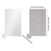 HONBAY 2PCS Stainless Steel Compact Pocket Mirror Unbreakable Small Purse