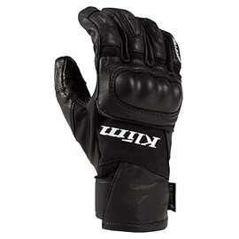 KLIM Women's Adventure GTX Motorcycle Short Gloves (Small, Black)