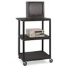 LUXOR LE42-B 42"H AV Cart - Three Shelves