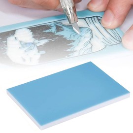 LEEQ Rubber Carving Block - Stamp Carving Blocks, Soft Easy Carving Block Print Carving Block for DIY Stamps, for Beginners / Professionals (15 x 10 cm)