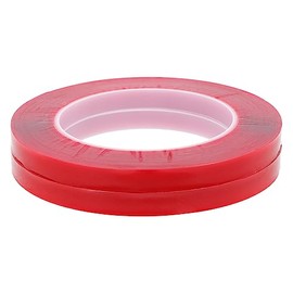 KALLORY 2rollos Cinta De Doble Cara Transparente y Resistente Para De Uñas Postizas y Exhibición Salones y Decoraciones Del