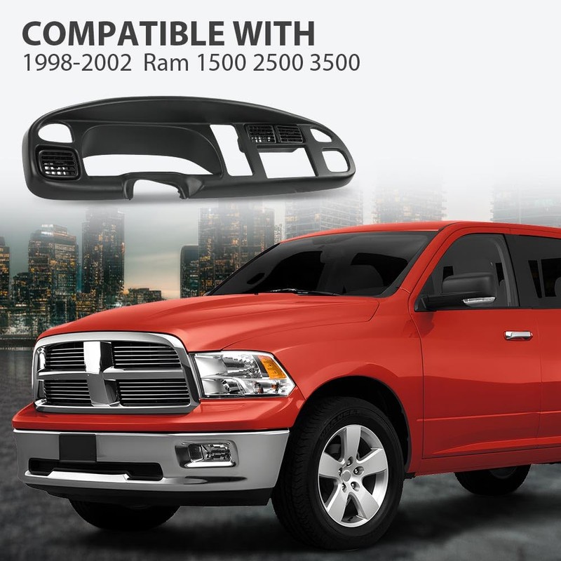 G-PLUS Dash Board Bezel Cover Double Din Compatible with Dodge