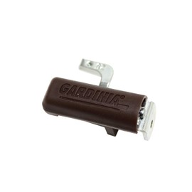 GARDINIA Roller Blind Clamp Brackets No Drilling Required Kit with 25mm Top Rail Clamp Holder Metal Brown