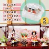 Astro 115-02 Hina Doll Storage Bag, White, Set of 5,
