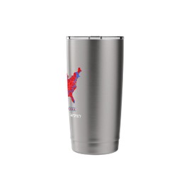 Patriotic Red and Blue Map, Can You Hear Us Now Map of 2024 Stainless Steel Insulated Tumbler
