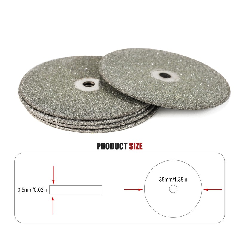 3mirrors Tungsten Electrode Sharpener Blade Diamond Wheels (5pcs) Replacement Cutting