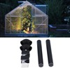32mm Greenhouse Rainwater Gutter Water Butt Down Pipe Guttering Kits